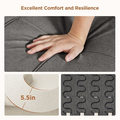 Divano letto estraibile 3 in 1, divano letto imbottito moderno convertibile e regolabile