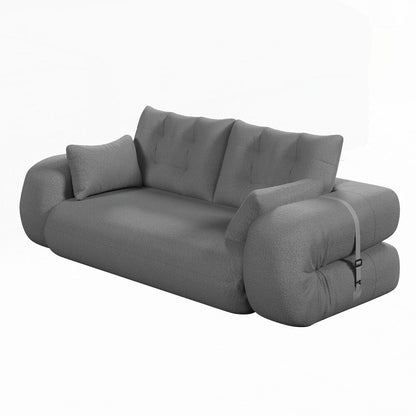 Divano letto imbottito in schiuma con tessuto Teddy 3 in 1