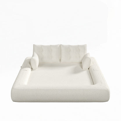 Divano letto imbottito in schiuma con tessuto Teddy 3 in 1