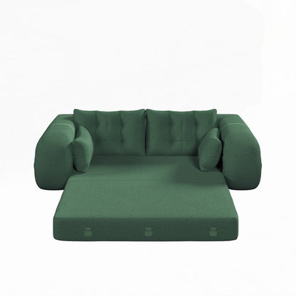 Divano letto imbottito in schiuma con tessuto Teddy 3 in 1