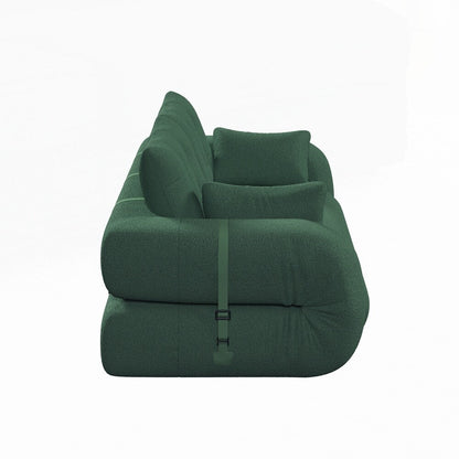 Divano letto imbottito in schiuma con tessuto Teddy 3 in 1