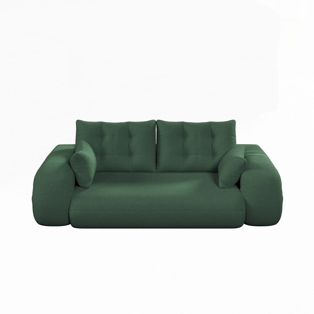 Divano letto imbottito in schiuma con tessuto Teddy 3 in 1