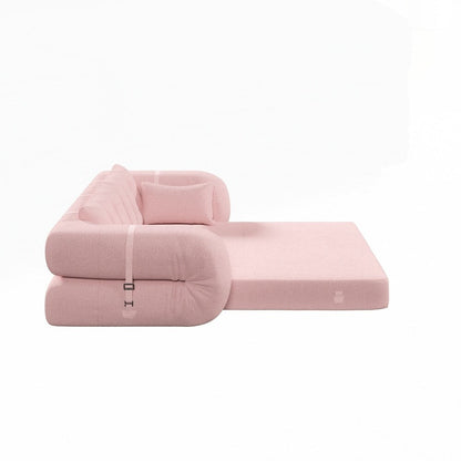 Divano letto imbottito in schiuma con tessuto Teddy 3 in 1