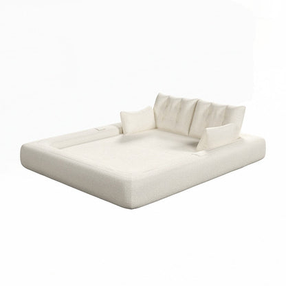 Divano letto imbottito in schiuma con tessuto Teddy 3 in 1