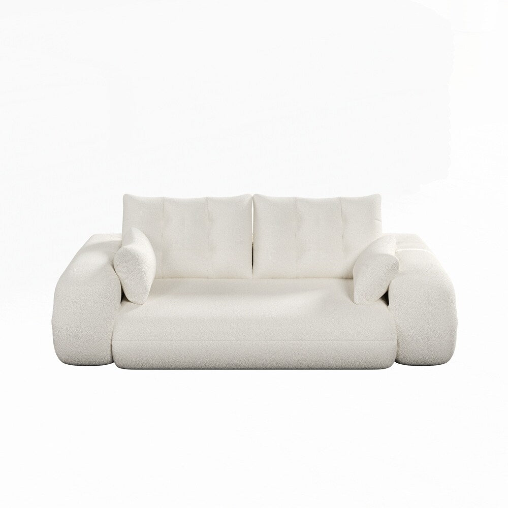 Divano letto imbottito in schiuma con tessuto Teddy 3 in 1