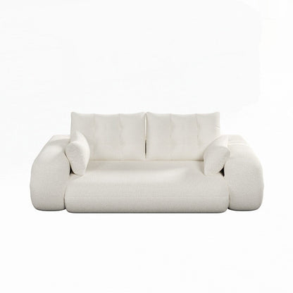 Divano letto imbottito in schiuma con tessuto Teddy 3 in 1