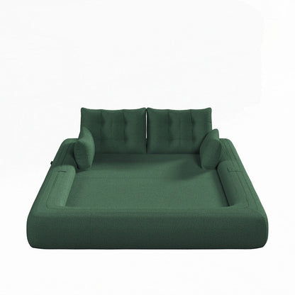 Divano letto imbottito in schiuma con tessuto Teddy 3 in 1