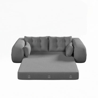 Divano letto imbottito in schiuma con tessuto Teddy 3 in 1