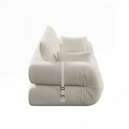 Divano letto imbottito in schiuma con tessuto Teddy 3 in 1