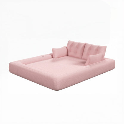 Divano letto imbottito in schiuma con tessuto Teddy 3 in 1