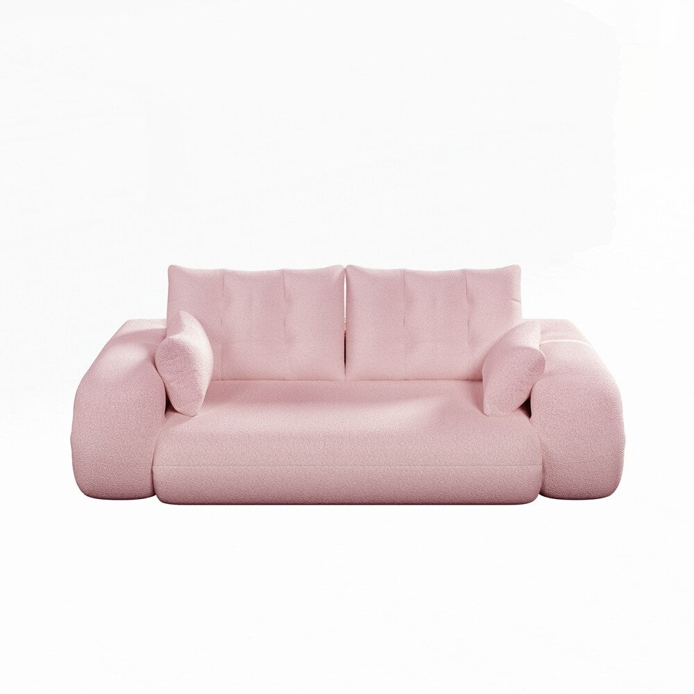 Divano letto imbottito in schiuma con tessuto Teddy 3 in 1