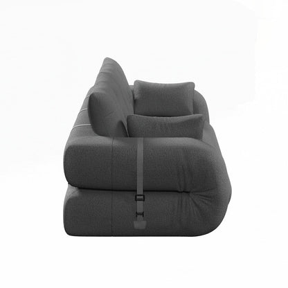 Divano letto imbottito in schiuma con tessuto Teddy 3 in 1