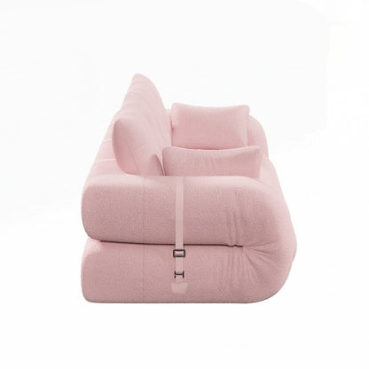 Divano letto imbottito in schiuma con tessuto Teddy 3 in 1