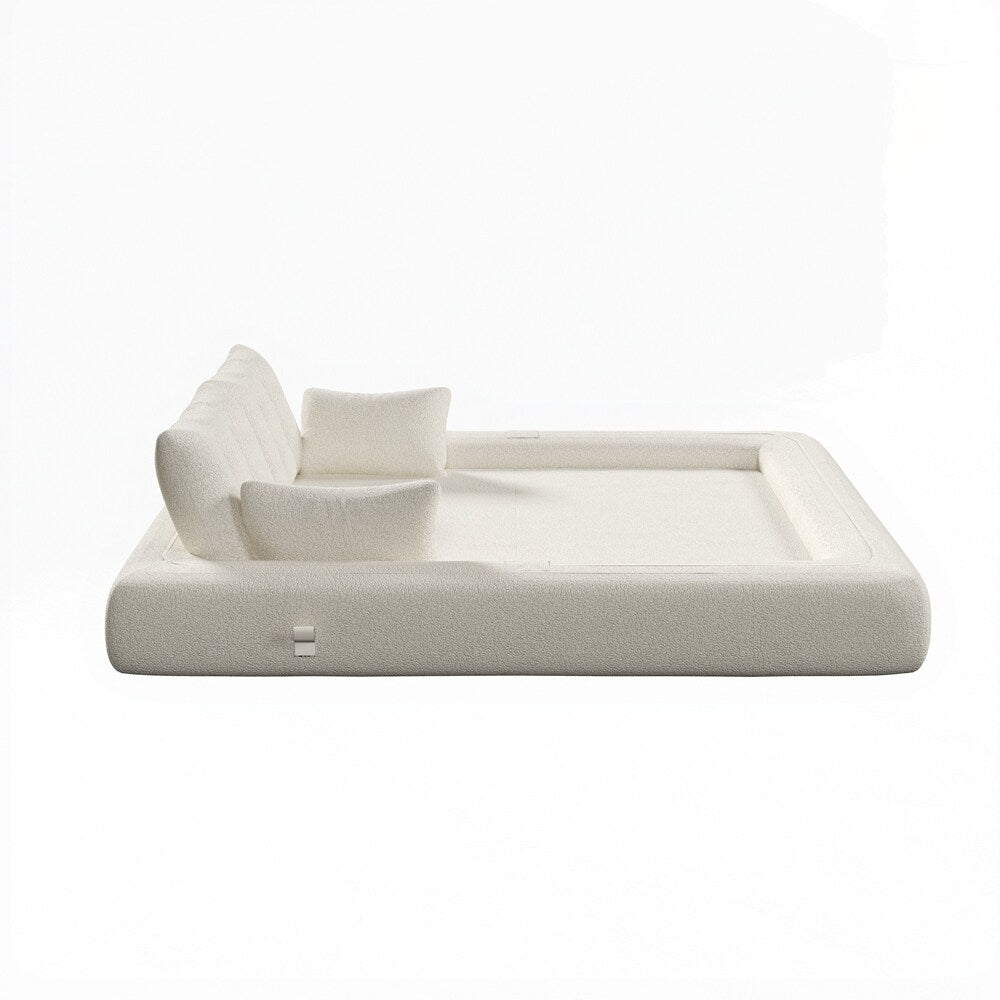 Divano letto imbottito in schiuma con tessuto Teddy 3 in 1