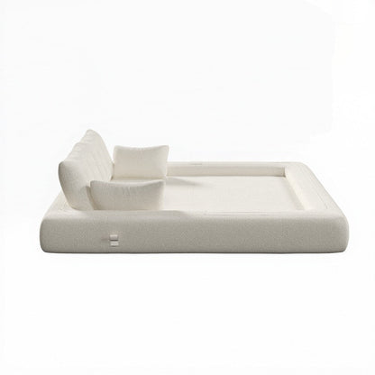 Divano letto imbottito in schiuma con tessuto Teddy 3 in 1