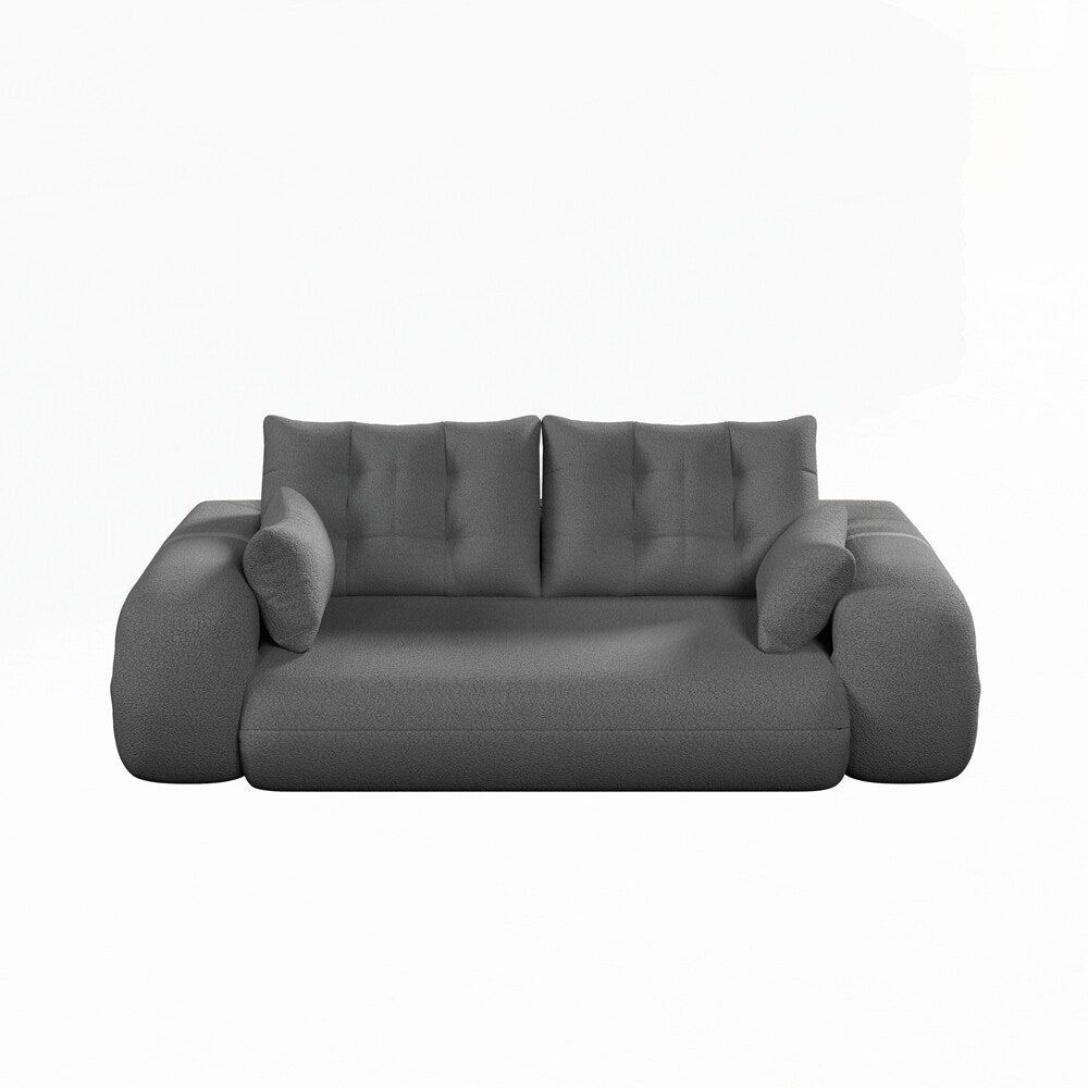 Divano letto imbottito in schiuma con tessuto Teddy 3 in 1