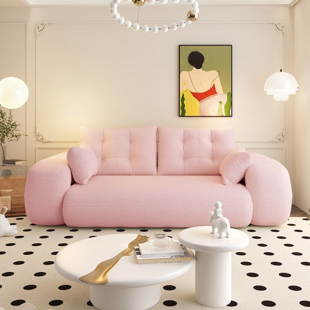 Divano letto imbottito in schiuma con tessuto Teddy 3 in 1