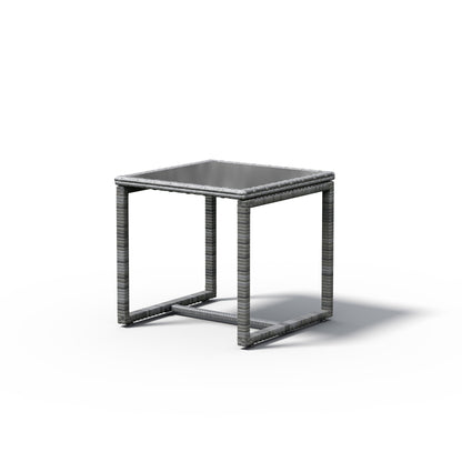 Set da esterno in vimini imbottito da 3 pezzi