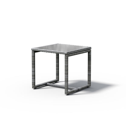 Set da esterno in vimini imbottito da 3 pezzi