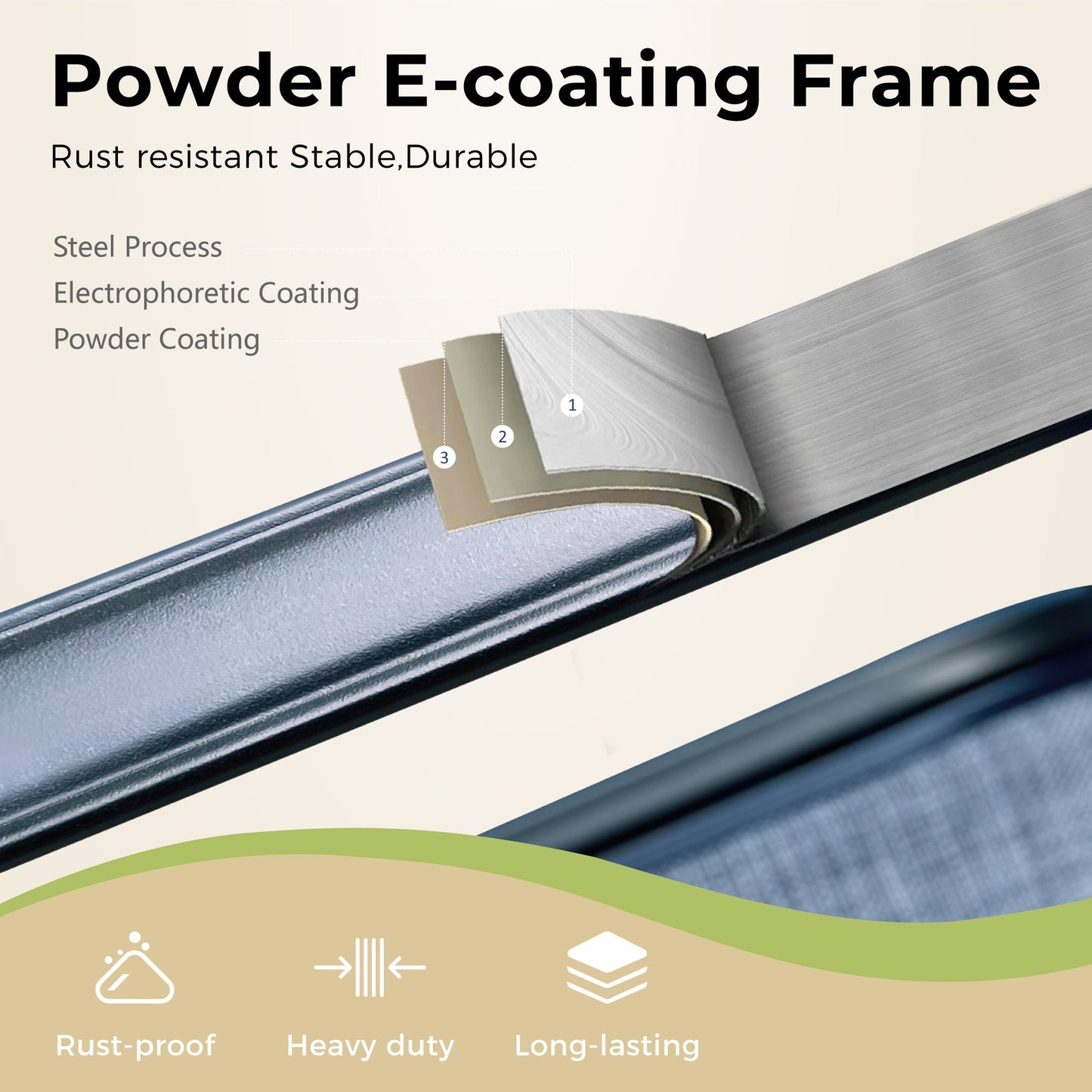 MAISON?ARTS Set da bistrot con tavolo e sgabello girevole da esterno, 3 pezzi