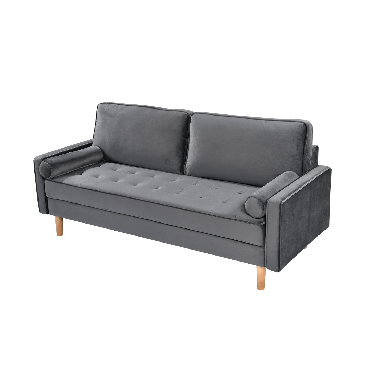 Divano a 3 posti con cuscino in cotone