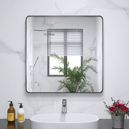 Specchio da bagno con cornice da parete
