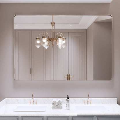Specchio da bagno con cornice da parete