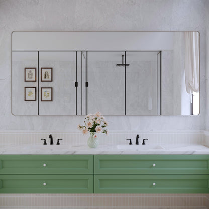 Specchio da bagno con cornice da parete