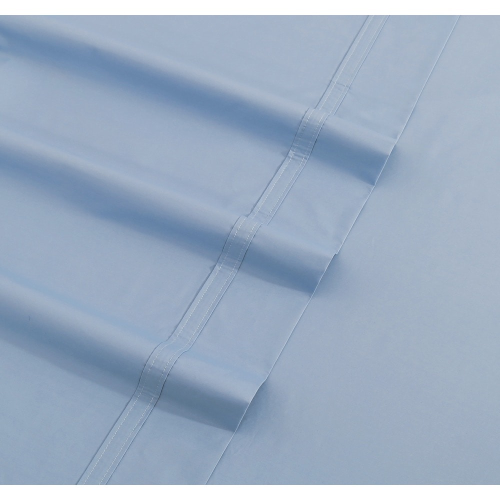 Set di lenzuola oversize in percalle di cotone 300 TC con tasca extra profonda