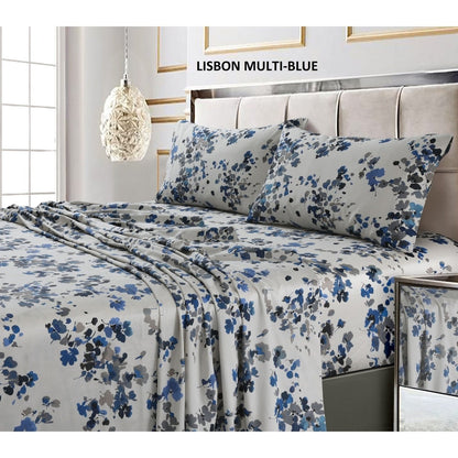 Federe stampate ultra morbide in cotone a 300 fili (set da 2)