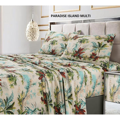 Federe stampate ultra morbide in cotone a 300 fili (set da 2)