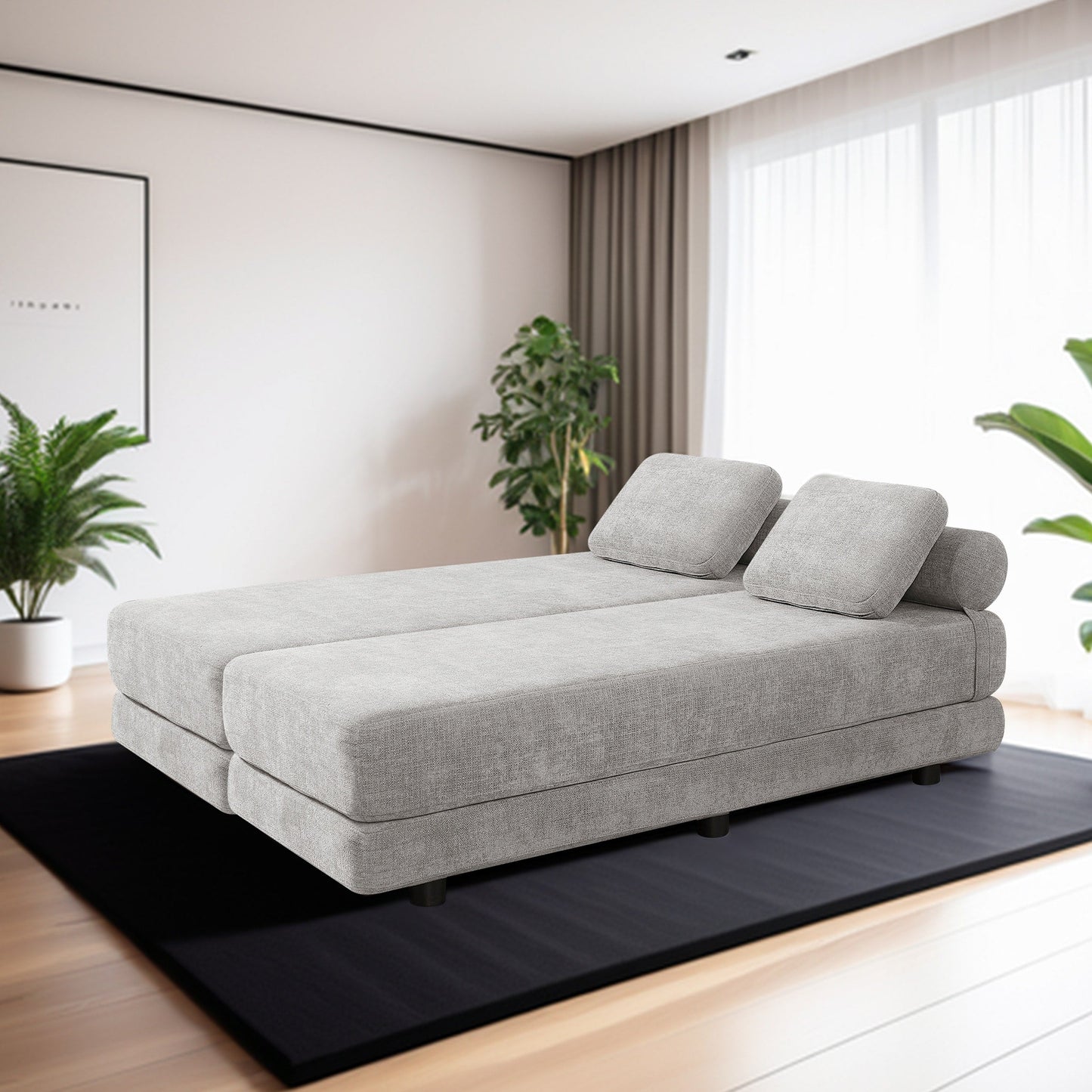 Panca convertibile da 30 W - Divano letto pieghevole con materasso matrimoniale