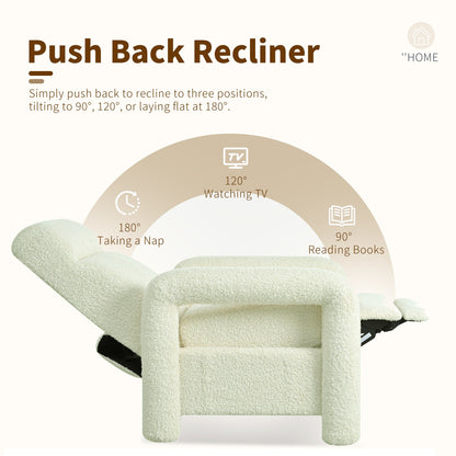 Poltrona reclinabile con schienale a spinta 31.25 imbottita