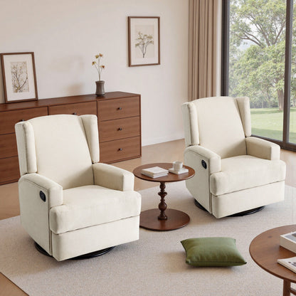 Poltrona reclinabile girevole manuale da 31'' W, set da 2 per cameretta dei bambini