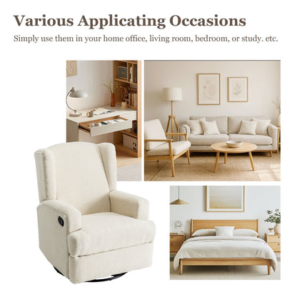 Poltrona reclinabile girevole manuale da 31'' W, set da 2 per cameretta dei bambini