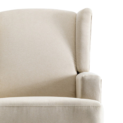 Poltrona reclinabile girevole manuale con schienale ad ala da 31'' W