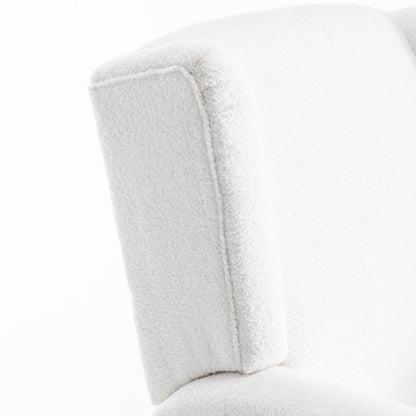 Poltrona reclinabile girevole manuale con schienale ad ala da 31'' W