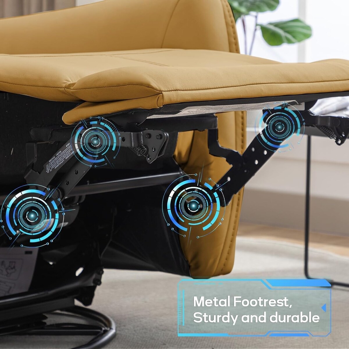 Poltrona reclinabile girevole elettrica da 32,3'' con porte USB