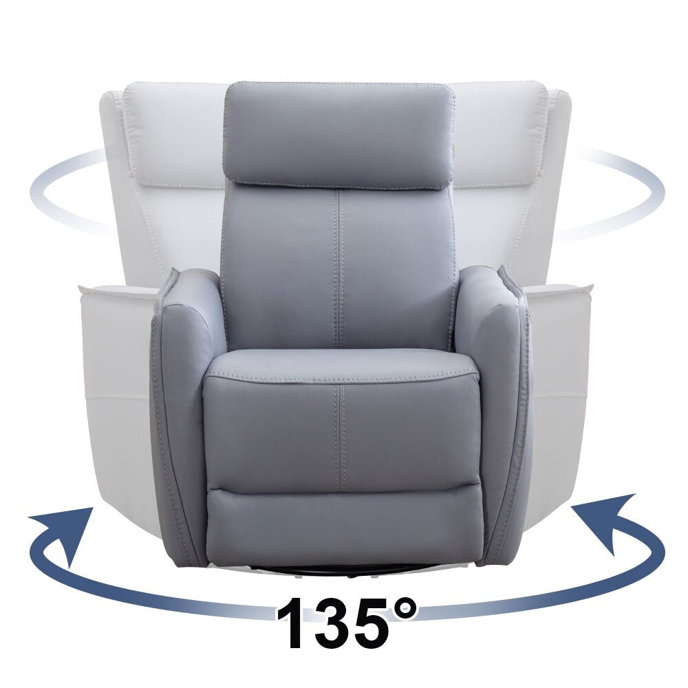 Poltrona reclinabile girevole elettrica da 32,3'' con porte USB