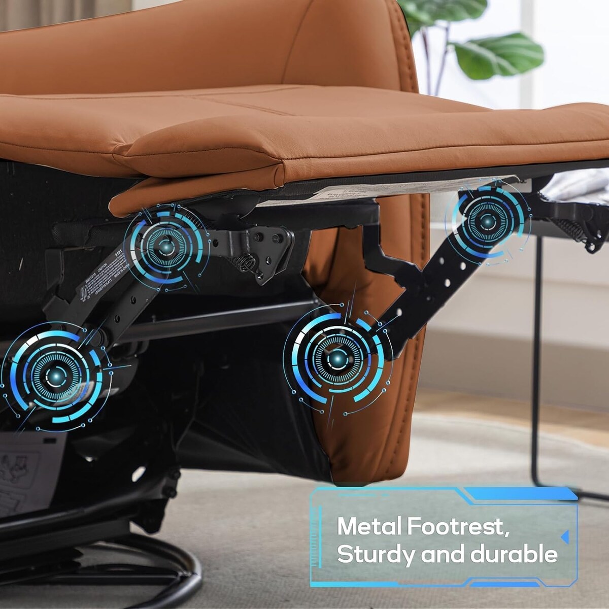 Poltrona reclinabile girevole elettrica da 32,3'' con porte USB