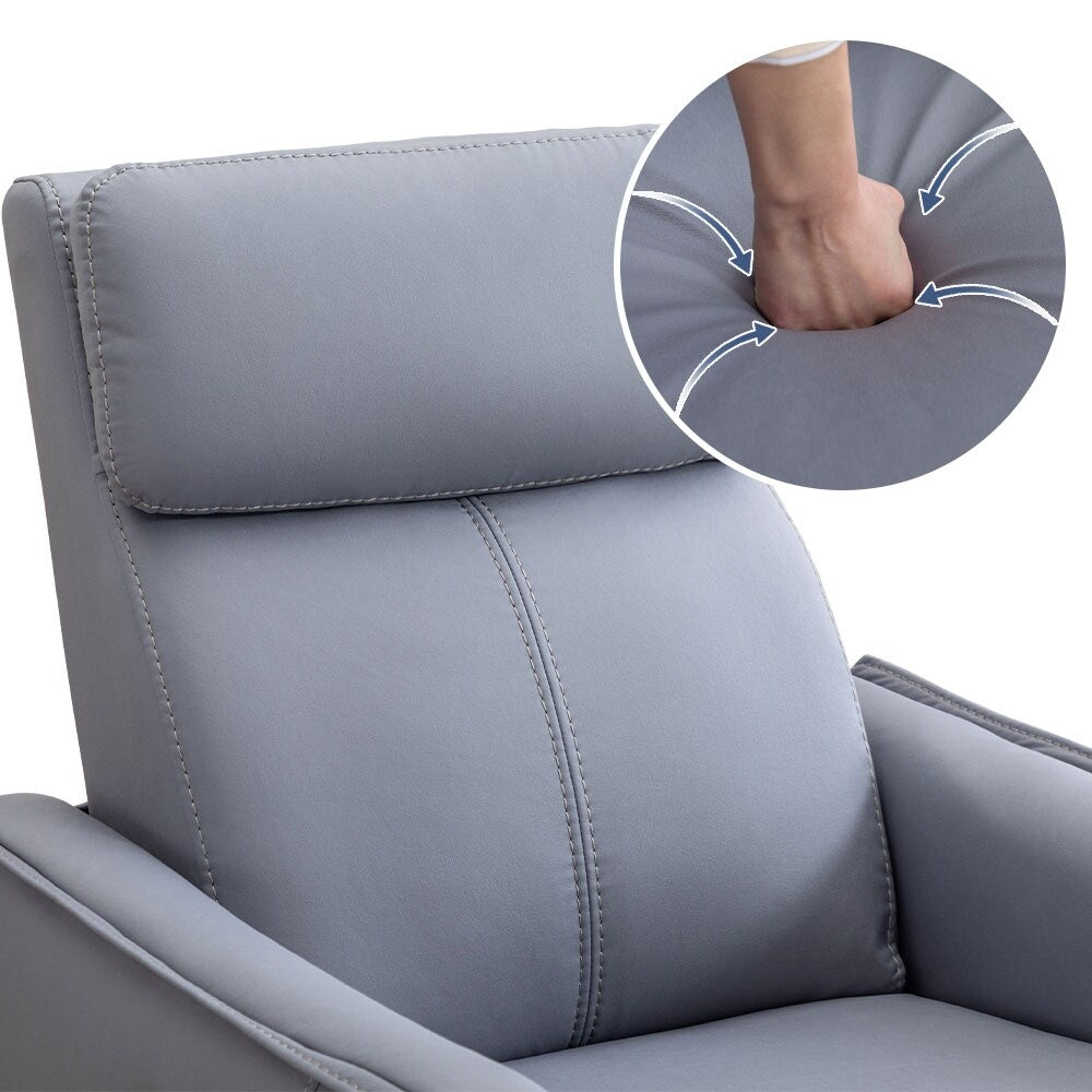 Poltrona reclinabile girevole elettrica da 32,3'' con porte USB