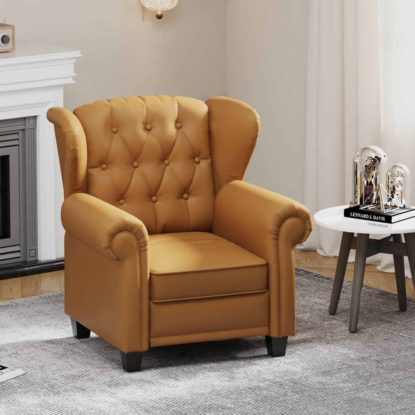 35.04 Poltrona imbottita regolabile con gambe robuste