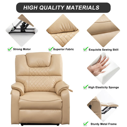 Poltrona reclinabile elettrica doppia da 35,5 W, massaggio termico, 180 gradi