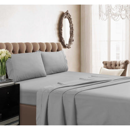 Set di lenzuola con tasca profonda in percalle di cotone extra 350 TC con piatto oversize