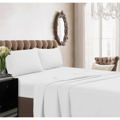 Set di lenzuola con tasca profonda in percalle di cotone extra 350 TC con piatto oversize