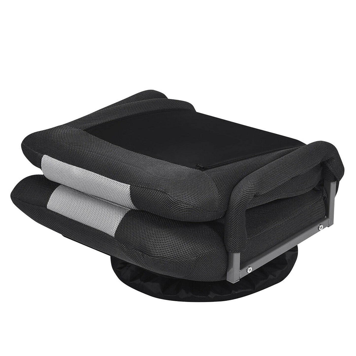 Sedia da gioco girevole a 360 gradi con schienale pieghevole e regolabile