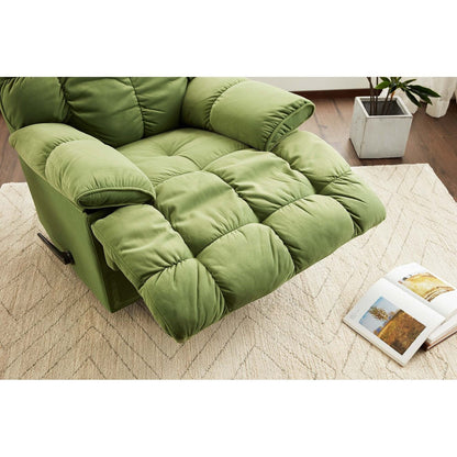 Divano reclinabile girevole a 360°, con rivestimento in tessuto, con supporto lombare, per soggiorno