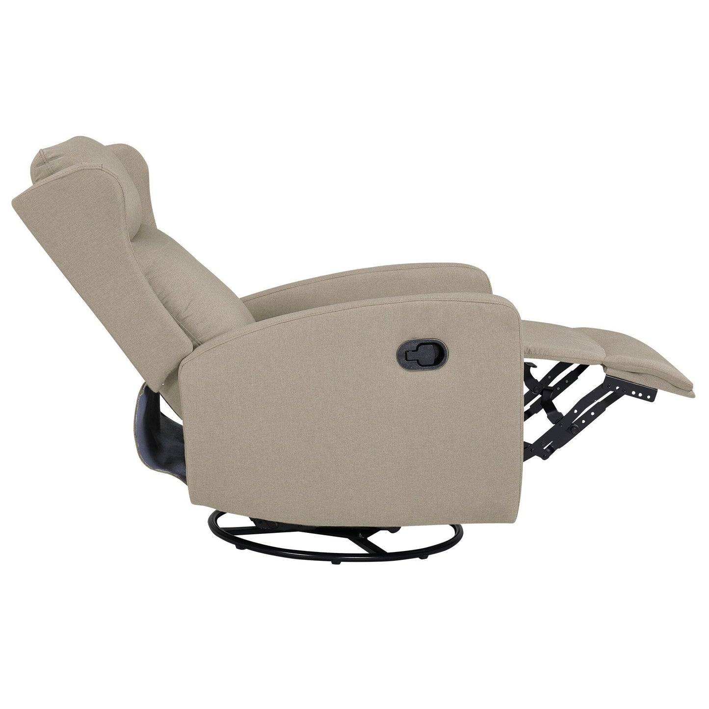 Poltrona reclinabile a dondolo girevole a 360° con schienale regolabile - Design moderno per soggiorno, ufficio e spazi di intrattenimento