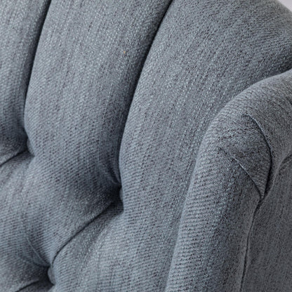 Poltrona girevole a 360° in stile classico per soggiorno o camera da letto, reclinabile con leva di controllo per lettura e relax