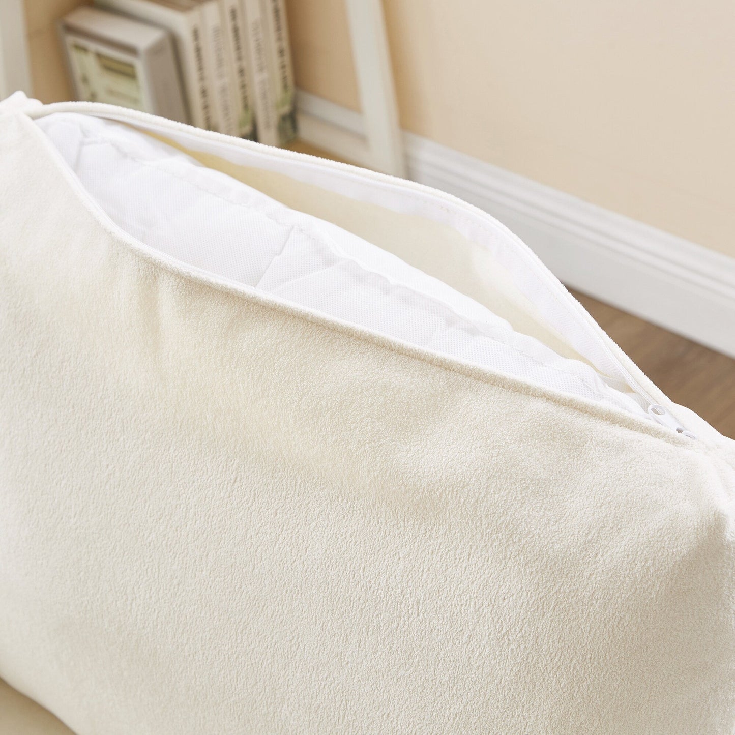 Poltrona girevole a 360°, poltrona a botte in ciniglia, poltrona lounge dal design curvo, poltrona girevole imbottita per soggiorno